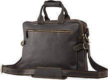 Сумка Vintage 14571 з вінтажної шкіри Коричнева, фото 5