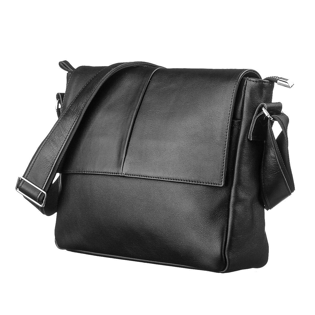 Сумка SHVIGEL 11130 шкіряна Чорна