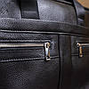 Сумка чоловіча Vintage 14625 шкіряна Чорна, фото 9