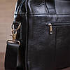 Сумка чоловіча Vintage 14625 шкіряна Чорна, фото 10