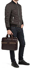 Сумка чоловіча Vintage 14626 шкіряна Коричнева, фото 5