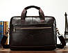 Сумка чоловіча під ноутбук Vintage 14669 Коричнева, фото 6
