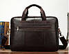 Сумка чоловіча під ноутбук Vintage 14669 Коричнева, фото 7