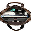 Сумка чоловіча під ноутбук Vintage 14669 Коричнева, фото 9