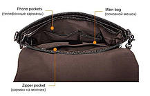 Сумка чоловіча шкіряна Vintage 14852 Чорна, фото 5