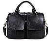 Сумка для ноутбуку з натуральної шкіри Vintage 14868 Чорна, фото 6