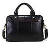 Сумка для ноутбуку з натуральної шкіри Vintage 14868 Чорна, фото 7