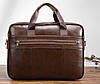 Сумка чоловіча під ноутбук Vintage 14882 Коричнева, фото 9