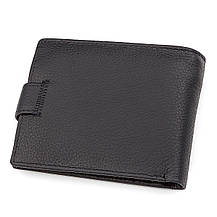 Чоловічий гаманець ST Leather 18328 (ST137) італійська шкіра Чорний, фото 3