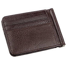 Стильний чоловічий Затискач ST Leather 18941 Коричневий, фото 3