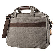 Сумка текстильна для ноутбука 15.6 Vintage 20087 Сіра, фото 2