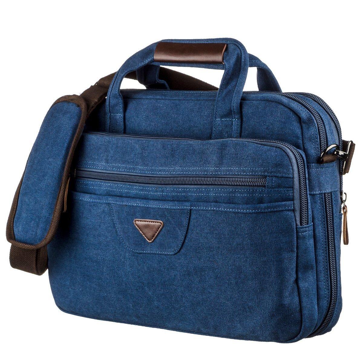 Сумка текстильна для ноутбука Vintage 20184 Cиня