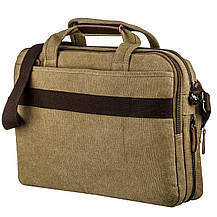 Сумка текстильна для ноутбука Vintage 20186 Хакі, фото 2