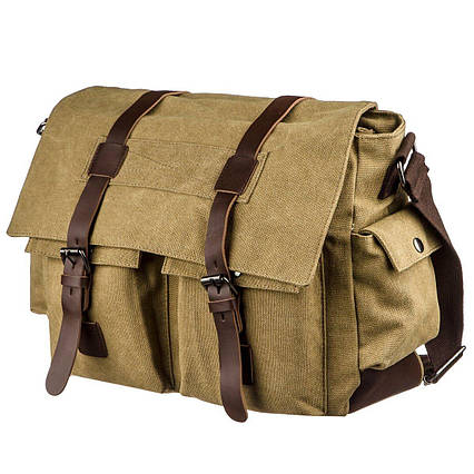 Сумка на плече текстильна Vintage 20149 Пісочна, фото 1