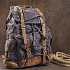 Похідний рюкзак canvas Vintage 20110 Сірий, фото 6