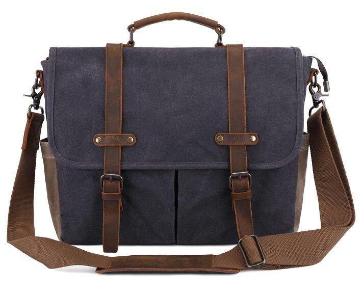 Сумка текстильна Vintage 20059 Сіра