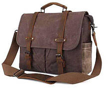 Сумка-портфель на плече Vintage 20116 Коричнева, фото 2