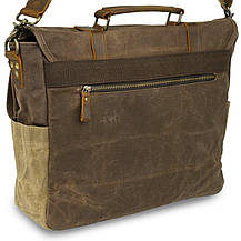 Сумка-портфель на плече Vintage 20116 Коричнева, фото 4