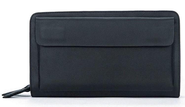 Клатч чоловіча з натуральної шкіри Vintage 14833 Чорний