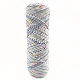 Пряжа Tiamo/Тіамо, блакитний-буряковий-салатовий-білий Sweetheart SE309, Etrofil, фото 2