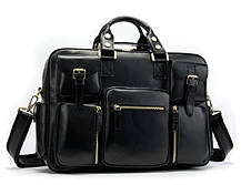 Сумка чоловіча Vintage 14756 Чорна, фото 5