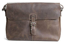 Сумка SHVIGEL 00980 з натуральної винтажной шкіри Коричнева, фото 2