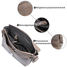 Сумка SHVIGEL 00980 з натуральної винтажной шкіри Коричнева, фото 4