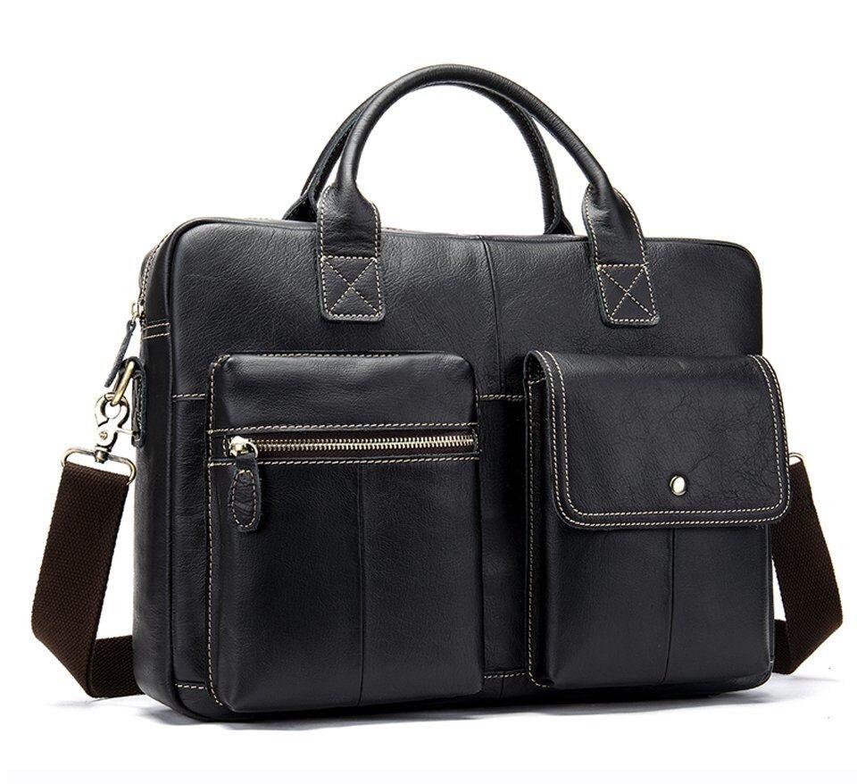 Сумка чоловіча під ноутбук Vintage 14662 Чорна