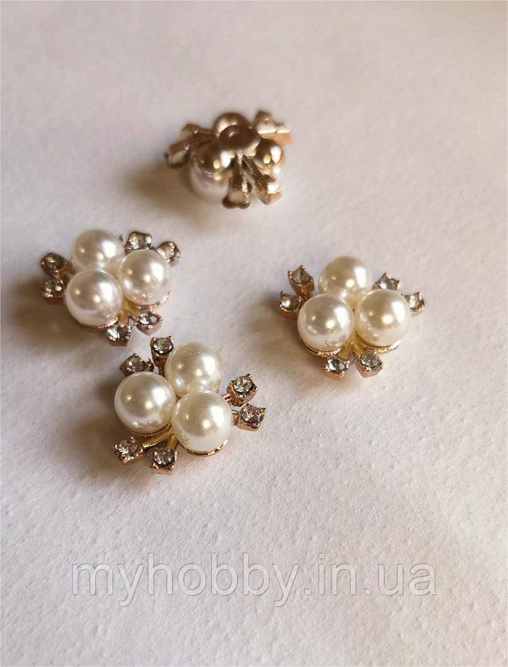 Серединка перли акрил айворі 2,1см (2шт)