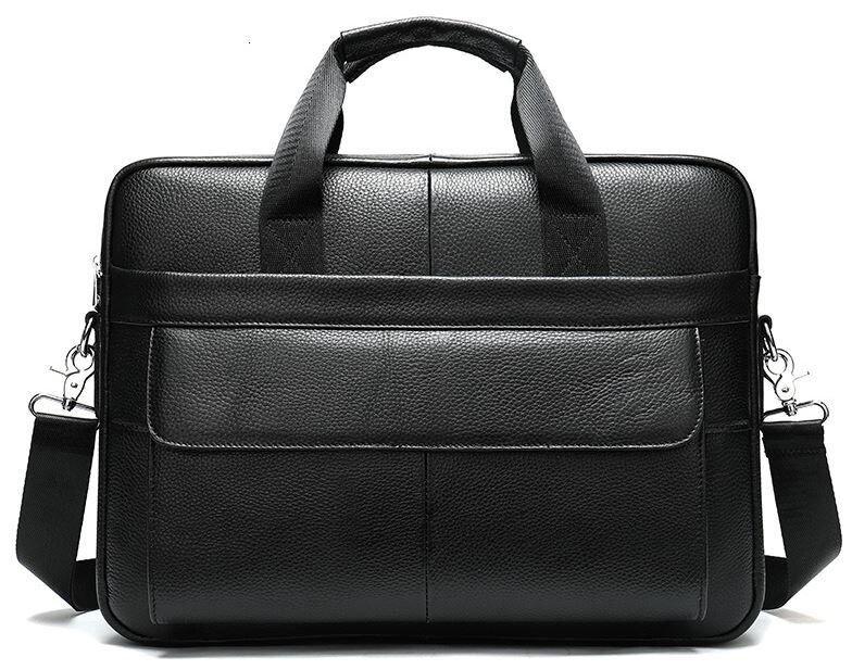 Сумка чоловіча Vintage 14628 шкіряна Чорна