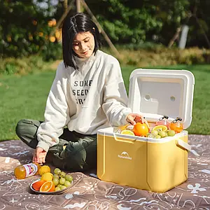 Туристический холодильник Naturehike CNK2450CF012 (Yellow), 18 л | Термобокс/термоконтейнер для зберігання продуктів та напоїв