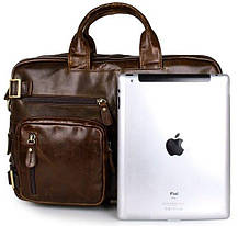 Сумка чоловіча Vintage 14074 Коричнева, фото 5