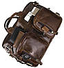 Сумка чоловіча Vintage 14074 Коричнева, фото 8