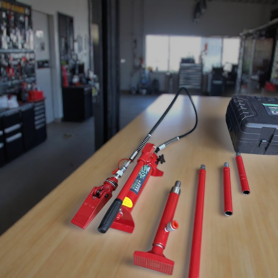 Комплект гідравлічних розпорок 4 т, 380 мм Helper LG04 — розтяжка для рихтування, гідравлічний набір, фото 1