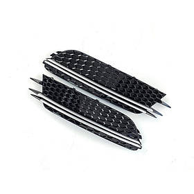 Решітки протитуманних фар RS-Style (2011-2014 2 шт Чорний) для Ауди A6 C7 рр