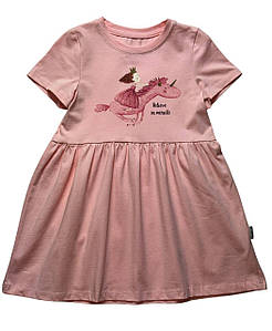 Сукня дитяча рожева з єдинорогом та принцесою 104 розмір