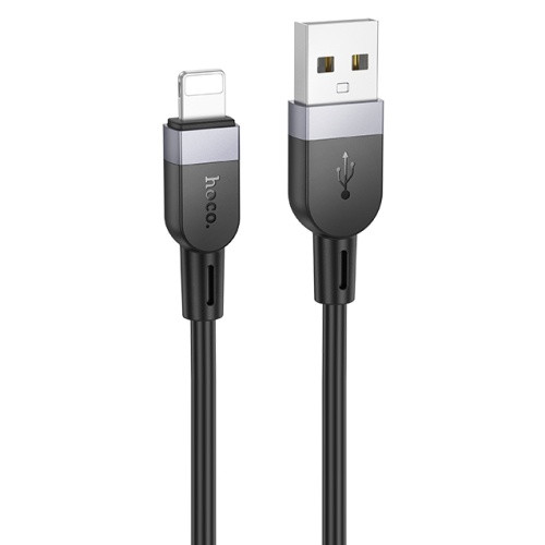 Кабель Hoco X109 Silicone USB - Lightning 2.4A/1m (Чорний)