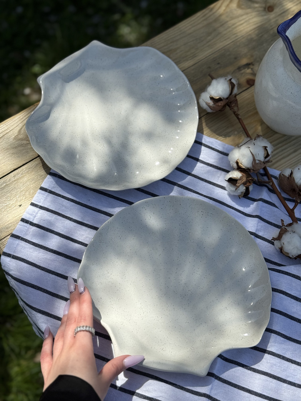 Блюдо для подачі «Мушля», «Капучино»