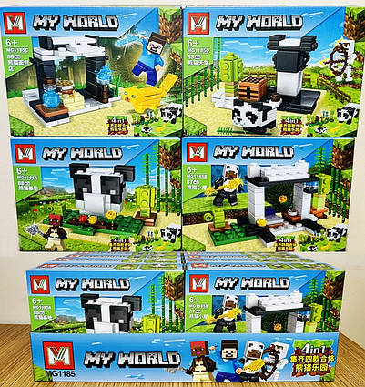 Конструктор Minecraft Панда (MG1185)