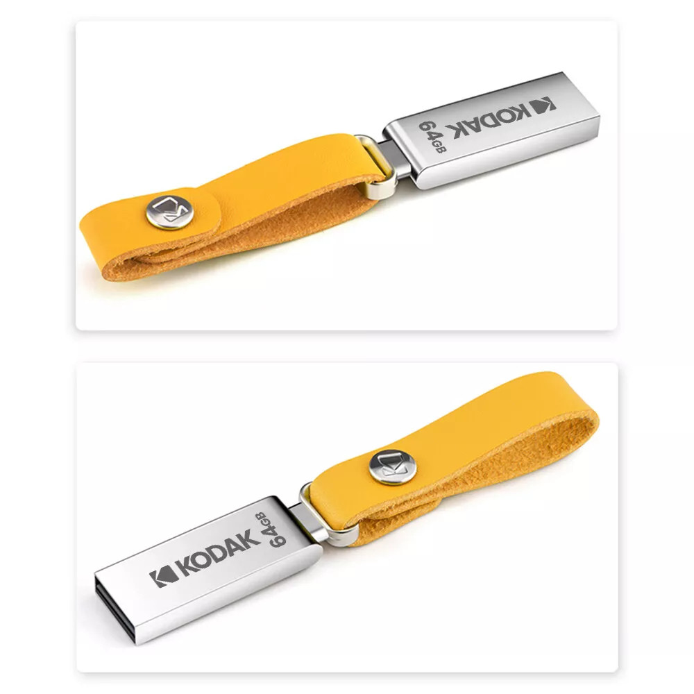 Металевий флеш-накопичувач Kodak K122 64GB, USB 2.0 з брелком