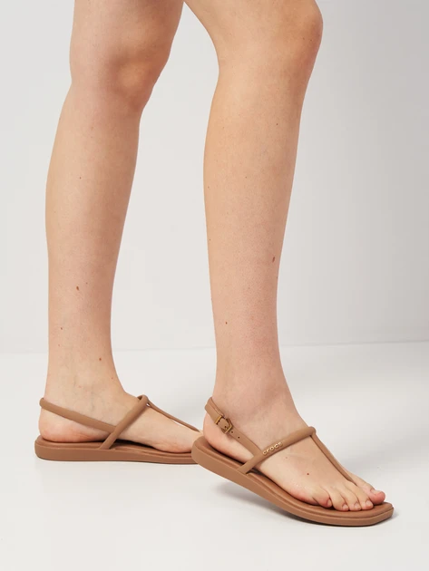Crocs Women's Miami Thong Sandal Flat сандалії жіночі крокс коричневі.