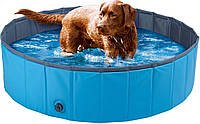Басейн складаний для собак Zoofari синій, надувний басейн для тварин