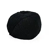 Пряжа Cotton Glamorous/Коттон Гламорос, чорний 01, Performance, фото 2