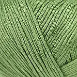 Пряжа Cotton Glamorous/Коттон Гламорос, зелений 161, Performance, фото 3