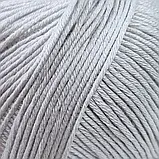 Пряжа Cotton Glamorous/Коттон Гламорос, сірий 231, Performance, фото 3