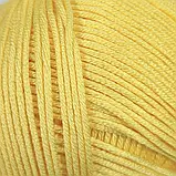 Пряжа Cotton Glamorous/Коттон Гламорос, жовтий 179, Performance, фото 3