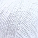 Пряжа Cotton Glamorous/Коттон Гламорос, білий 02, Performance, фото 3