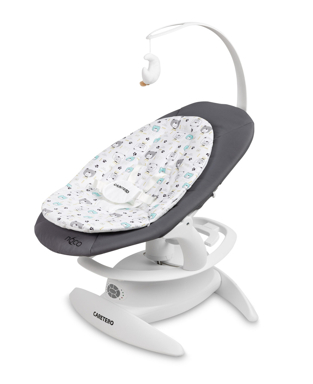 Дитяча гойдалка шезлонг 2 в 1 Caretero Noco Graphite