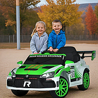 Дитячий спортивний електромобіль автомобіль на акумуляторі для хлопчика дівчинки спорткар звук світло пульт EVA