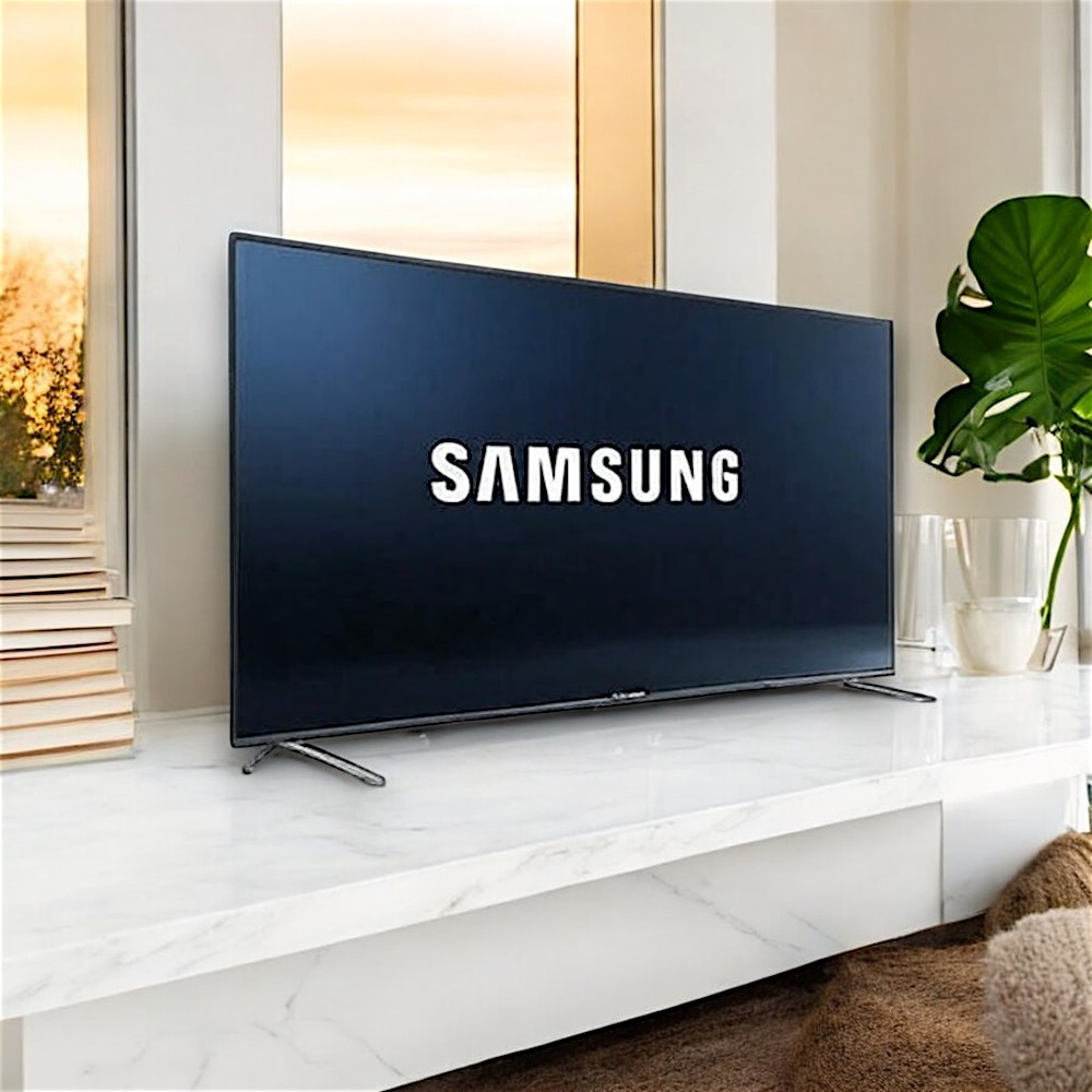 Андроід телевізор 45" Samsung Телевізор з плей маркетом Тонкий телевізор Full HD 4К з голосовою функцією